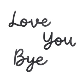 OYEFLY Love You Bye Wood Sign,Express Love and Warm for Your Family Lovers Wall Art Decor (Large, style 1)