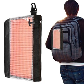 Tool Pouch Bag, Waterproof Small Tool Bag with Multi-Purpose Clip, Portable Transparent PVC Toiletry Bag, Tool Pouches for Hardware Tool, Stationery, Tool Box