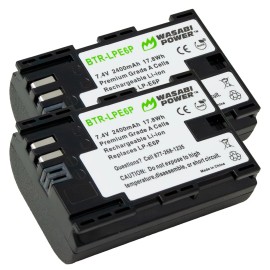Wasabi Power Battery (2-Pack) for Canon LP-E6P