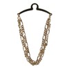 Competition Inc. Men's Double Figaro Style Link Tie Chain, Gold