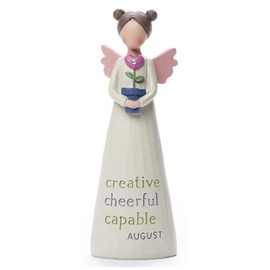 Feather & Grace Hand Painted Resin Decorative Figurine - August