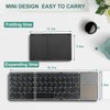 ROCK&ROWN Foldable Bluetooth Keyboard, Pocket Size Portable Wireless Keyboard with