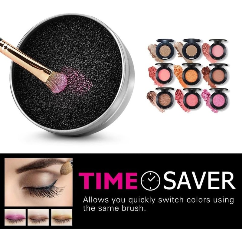 FOMIYES 1Juego Esponja Limpiadora de Brochas de Maquillaje Kit Caja