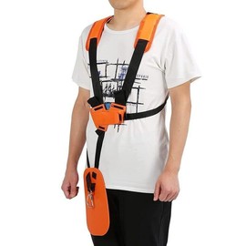 AIMALL Adjustable Double Shoulder Strap Harness for Brushcutter and Trimmers – Universal Fit for Husqvarna, Stihl, Echo, Poulan, and Includes Fuel Line Grommet