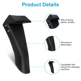 Octoder 4pcs Black Tire Changer Jaw Protectors Rim Clamp Inserts Wheel Machine Accessory