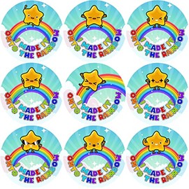 144 I Made It Onto The Rainbow 30mm Glossy Reward Stickers