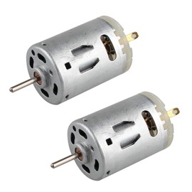 HALJIA 2 pezzi 385 Micro motore CC 12V 10000 giri/min 2.3mm Albero Micro forte magnete Spazzola di carbone Motore CC per giocattoli fai da te