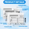 BEIQIYA 3pcs ECG 7 Step Ruler, Transparent EKG Calipers Ruler,