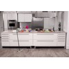 Casabella Sink Sider Kitchen Soap Pump and Sponge Caddy, White/Gray