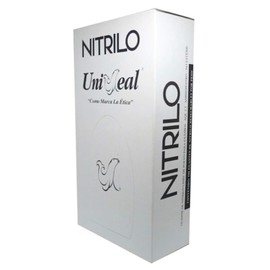 Guante de Nitrilo Grande Color Negro Marca Uniseal