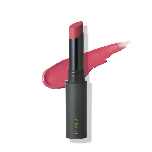 OSAJI Nuance Lipstick "Lip Protection/Skin-friendly, For Sensitive Skin, Blends Well With Skin Tones, Does Not Stand Out, Rouge Glossy" 0.07 oz (2 g) / 19 Happiness