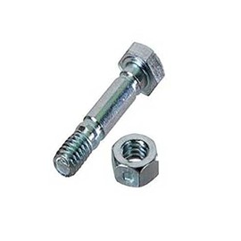 MaxLLTo Replacement 910-0890A Snowblower Shear Pin with Nut for MTD Two-Stage Snow Blowers Snow Throwers 88289 780-043 710-0890 710-0890A (1 1/2" Length x 5/16" - 18 Thread)