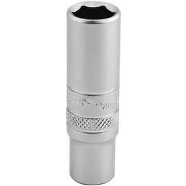 Draper 16529 1/4 Inch Square Drive 6 Point Metric Deep Socket, 10mm, Blue