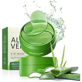 Aero Zen Mascarilla para ojos de aloe vera (120 unidades) reduce la hinchazón y las ojeras, reafirma y mejora la piel debajo de los ojos. Parche...   