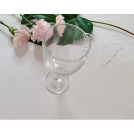 XIAOYUE 20pcs of Blank Butterfly Champagne Glass Markers,Blank Clear Acrylic Drink Marker, Wedding Favor, Blank Escort Card Rounds, Wine Glass Markers (Clear)