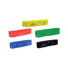 CanDo MGE Multi-Grip Resistance Exerciser for Upper, Lower, Total-Body Workouts, Conditioning, Stretching and Strength Training 5-Piece Set