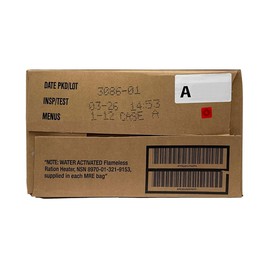 Sopakco 12ct US Military Surplus MRE Meals Ready to Eat 2026 Inspect A Case Menus 1-12
