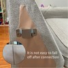 GDFYMI 10 Pcs Sectional Couch Connectors, Stainless Steel Furniture Sofa