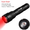 ULTRAFIRE WF-502R Zoomable Red Light Flashlight, Single Mode, RED LED