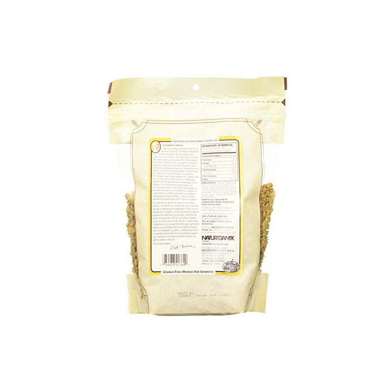 Bob´S Red Mill, Granola Sin Gluten Miel Avena, 340 Gramos