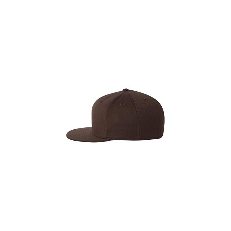 Flexfit Mens Premium Fitted Cap(6210)-Brown-S/M