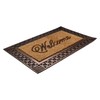 Northlight Gold and Natural Coir Rectangular Welcome Doormat 23" x