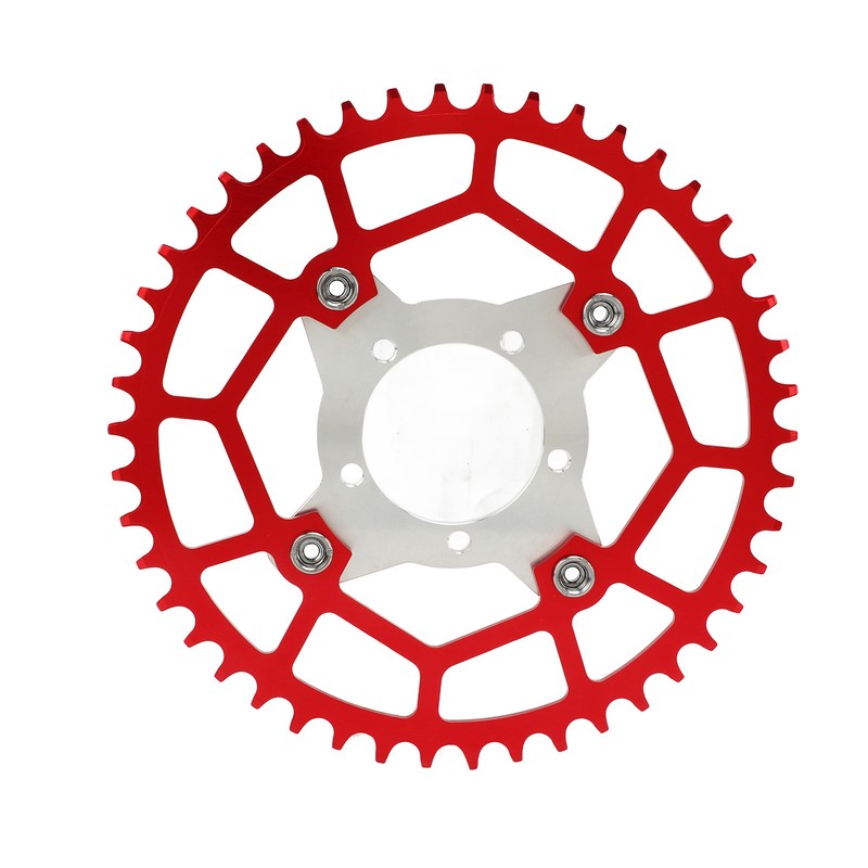 2pcs 104BCD Chainring Adapter Tooth Plate Aluminum Alloy 46T Mid