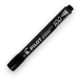 Pilot Permanent Markers, Medium Point, Round Tip, Permanent Markers, Black, PMPM10FB
