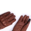Harssidanzar Winter Motorcycle Gloves,Mens Long Gauntlet Leather Full Finger Touchscreen