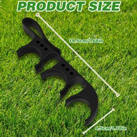 CYUXING 2 in 1 Golf Ball Tee Holder Quick Release Collector with Hook, Golf Accessories Portable Versatile Men Women for Club Bag Black (Holds 3 Balls / 6 Tees)