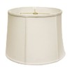 HomeRoots 19" White Throwback Drum Linen Lampshade