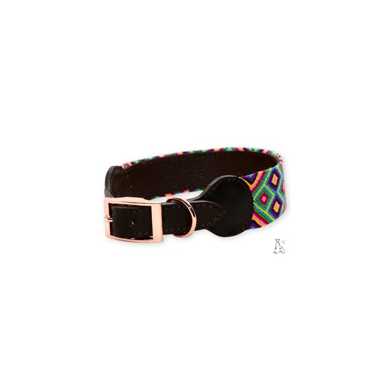 Dakini Collar Artesanal para Perro con Acabados de Lujo. Extra