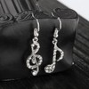 HZAOPZE 2 Pairs of Women's Dangle Earrings, Music Note Drop