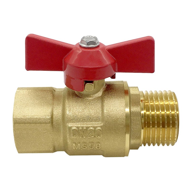 Joywayus Brass Garden Hose Shut Off Valve Full Flow, 3/4"GHT