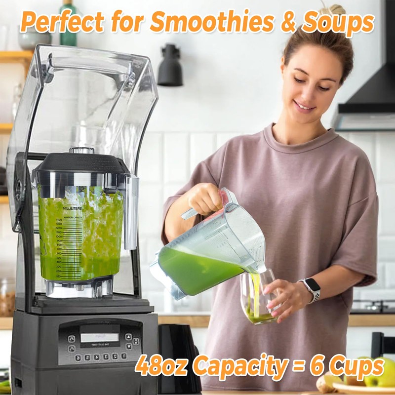 48oz Blender Pitcher Replacement for Vitamix Fits Quiet One VM0100A