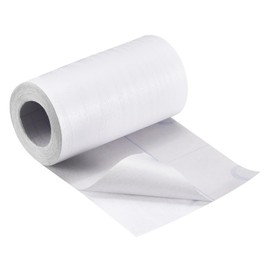 uxcell Wood Grain Tape, 4.72" x16 Ft Wall Paper Border Sticker Self-Adhesive Wood Grain Repair Patch with Scraper for Wall Corner Table Door Sofa Furniture Home Decor (White)