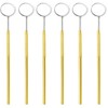AAProTools Pack of 6 pcs Gold Plated Stainless Steel Dental