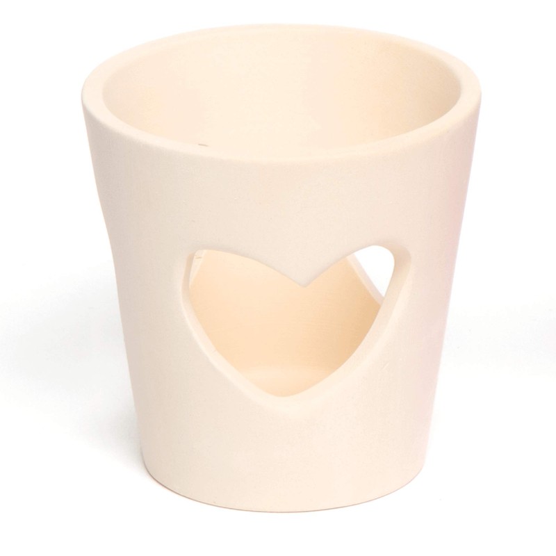 Ceramic Heart Tealight Holders for Kids to Paint & Decorate