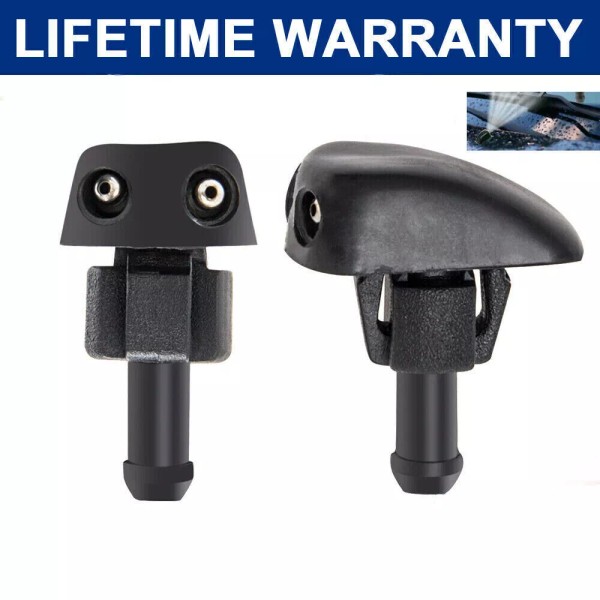 Geartronics 2Pcs/set Car Front Windshield Water Spray Wiper Nozzle Accessories