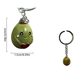 OCOUYVD 1Pcs Purse Cute Keychain Kawaii Red Love Olive Keychain Handbag Bags Decoration Bag Charm for Women Car Key Chain Key