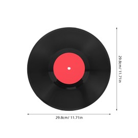 Cabilock Blank Vinyl Record Wall Decoration Large 30 5cm 1950s Rock and Roll Music Party Decoration Fake Vinyl Records Blank Retro Record Wall Sticker