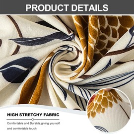 Eco-Ancheng Storage Ottoman Cover Rectangle Ottoman Slipcover Folding Storage Bench Cover Footrest Stool Slipcover Footstool Furniture Protector with Nonslip Elastic Bottom for Living Room (Medium 31)