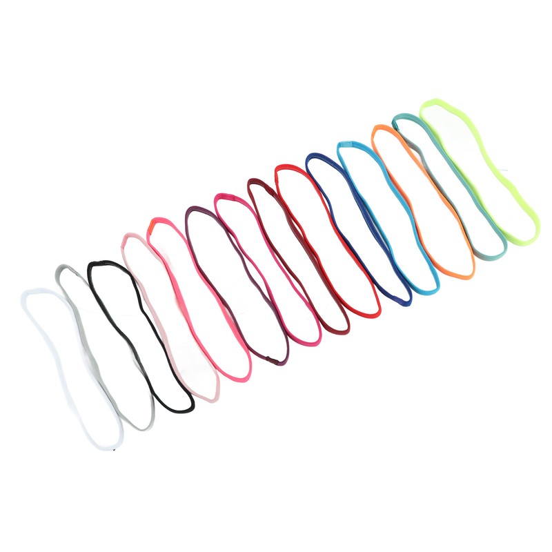 14PCS Workout Headband Polyester Cotton Non Slip Breathable Head Sweat