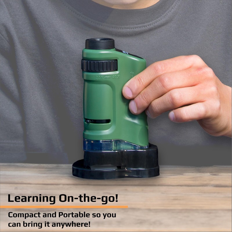 Carson Microbright 20-40x LED Light Pocket Microscope MM-24