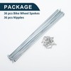 TUCKBOLD Bicycle Spokes Bike Wheel Spokes Silver Tone Nipple 1