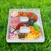WENPACK 12" Fillable Cardboard Letter Box Clear Lid Candy Charcuterie