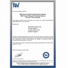OW-Travel RFID Card Protector Sleeves (10 Pack) Contactless RFID Blocking Credit Card Holder. Bank Cards Protectors Security