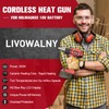 Cordless Heat Gun for Milwaukee m18 Battery, LIVOWALNY 18V 350W