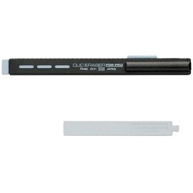 Pentel Eraser, Click Eraser, For Pro Rubber Replacement Set AMZ-ZE31-ASET