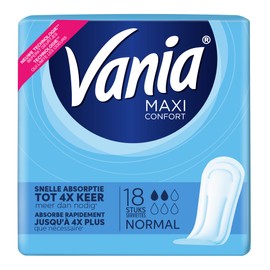 Vania Maxi Comfort Sanitary Pads Normal 18 Pads